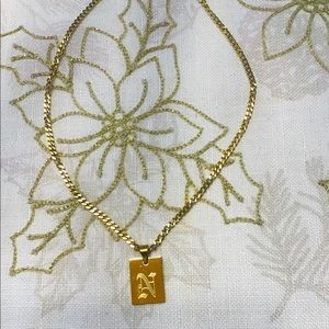 5 Different Initials Very Nice Letter Gold Color & High Quality Necklaces